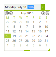 A calendar with green and white text Description automatically generated A calendar with green and white text Description automatically generated